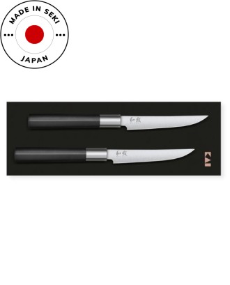 KAI Set 2 cutite pentru friptura, Wasabi